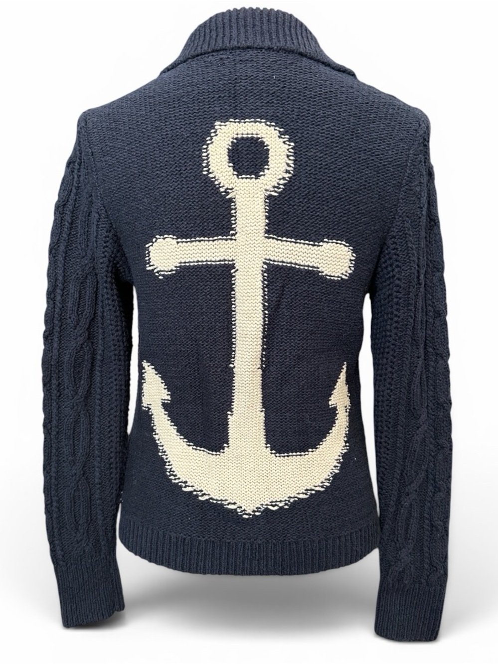 by Anthropologie Anchors Away! Cable-Knit Cardigan - Picture 3 of 5
